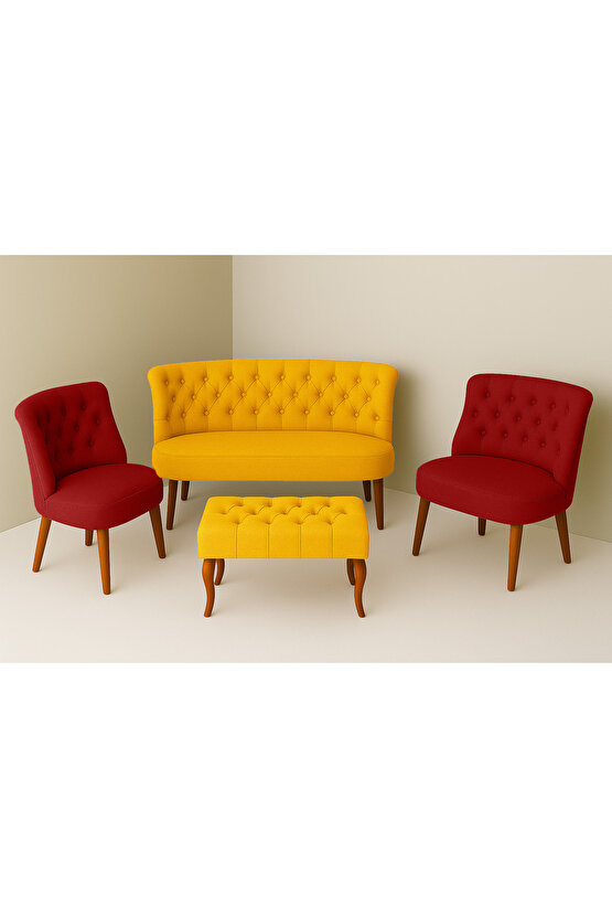 Kutay Çay Seti Koltuk Takımı - Galatasaray Taraftarlarına Özel