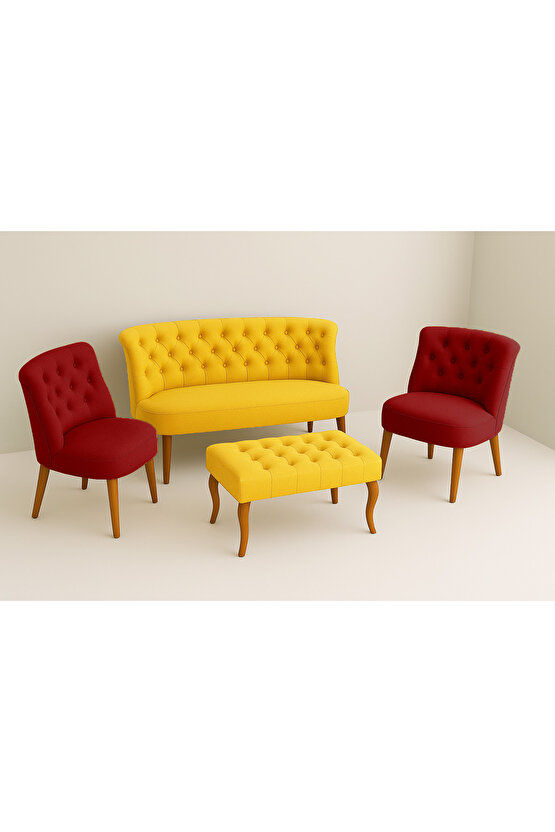 Kutay Çay Seti Koltuk Takımı - Galatasaray Taraftarlarına Özel