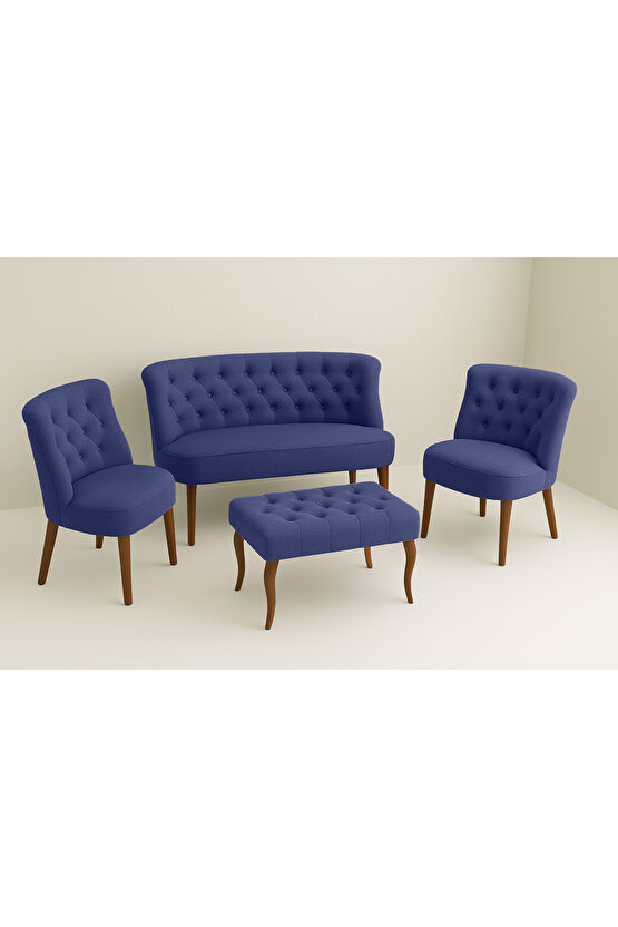 Kutay Çay Seti Koltuk Takımı - Keten Kumaş