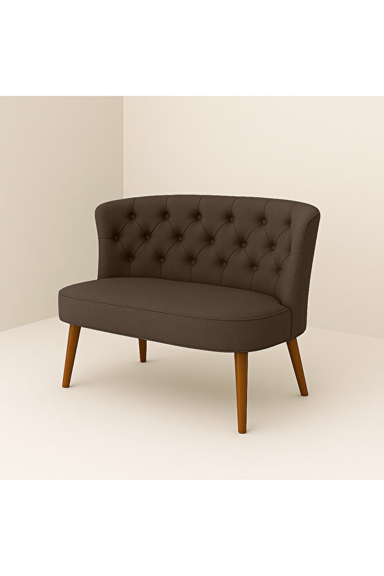 İkili Koltuk Kahverengi - Çay Seti Koltuk