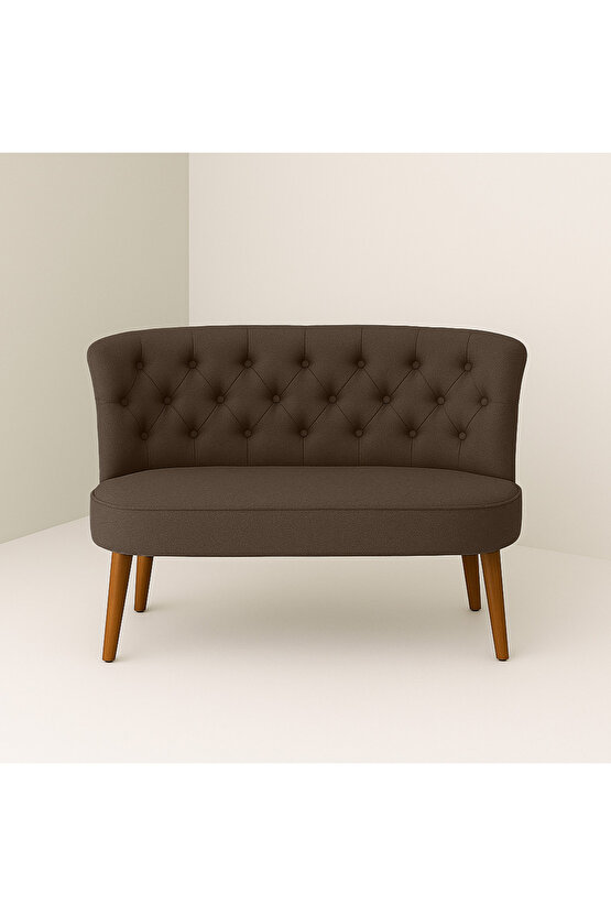 İkili Koltuk Kahverengi - Çay Seti Koltuk