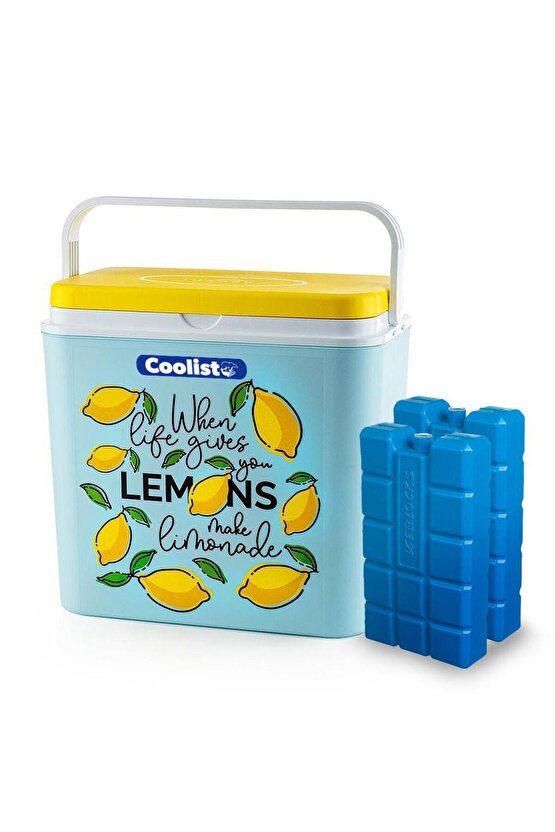 Clb24lm 24 Litre Limon Desenli Buzluk 2 Adet 400gr. Buz Kaseti