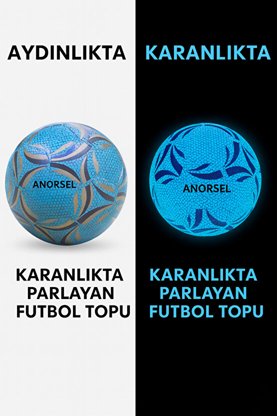 Karanlıkta Parlayan Işıldayan Orjinal Futbol Topu