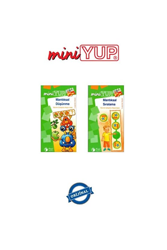 miniYUP 6-8 Yaş Mantık Oyunları Seti Kitapları (Kontrol Kutusu Dahil Değildir)