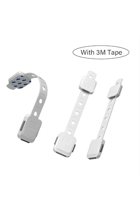 Play Safe Diamond Çok Fonksiyonlu Ayarlanabilir Uzun Güvenlik Kilidi Beyaz