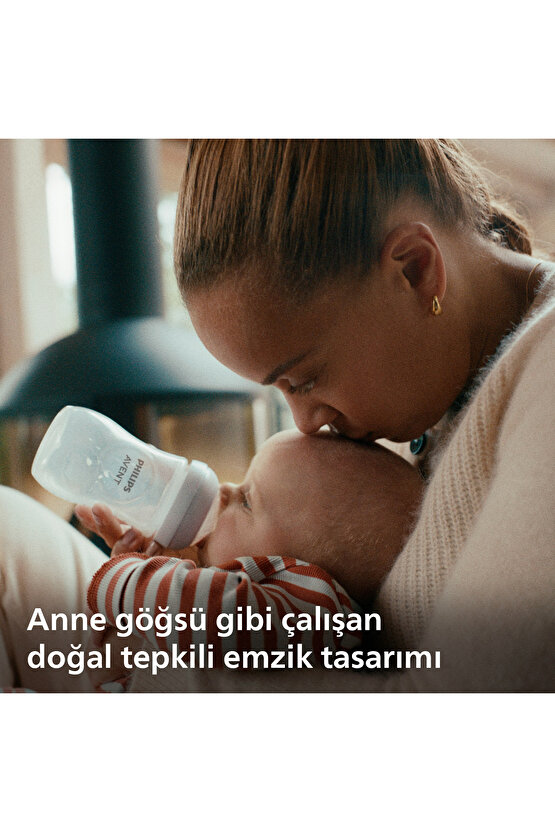 SCY90321 Doğal Tepkili Pp Mavi Biberon 260ml 3+ay