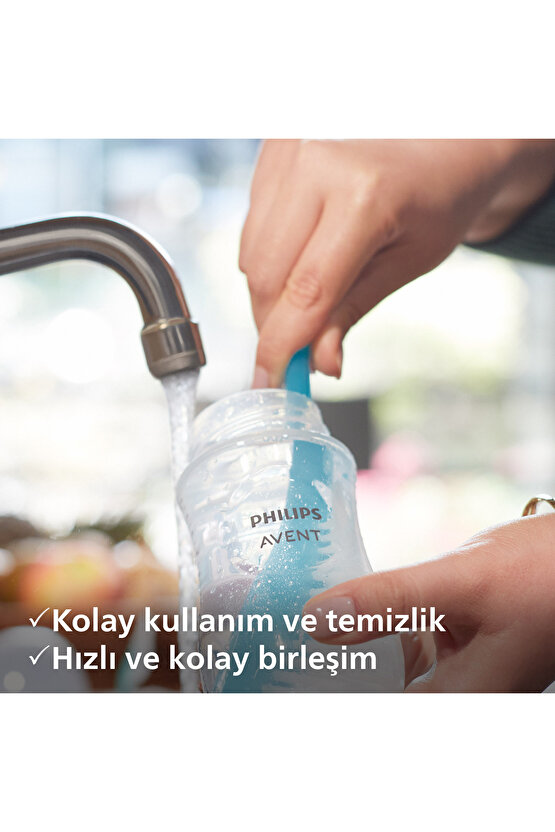 SCY90321 Doğal Tepkili Pp Mavi Biberon 260ml 3+ay