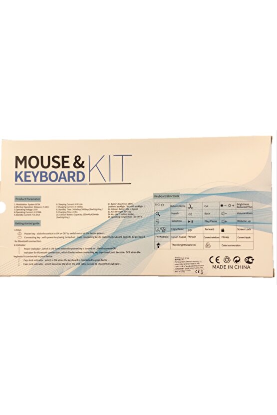 KABLOSUZ KLAVYE MOUSE SET TABLET LAPTOP OKUL VEYA OYUNCU İÇİN