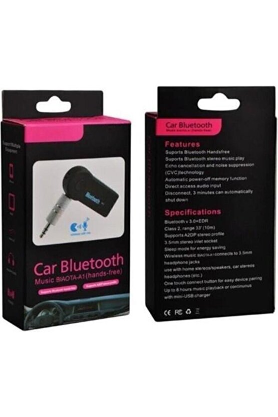 BT-350 Mikrofonlu Aux Çıkışlı Araç Bluetooth Kiti