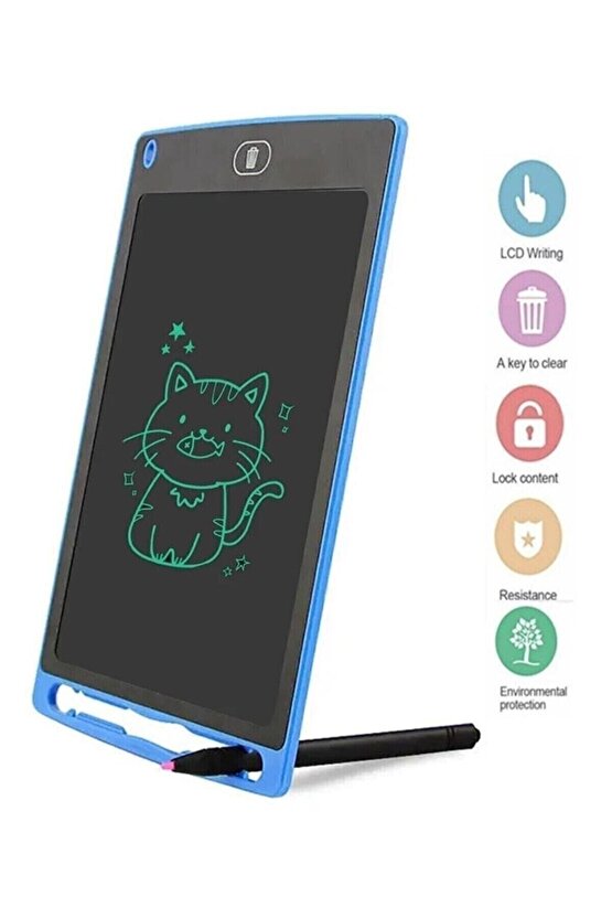 Grafik Çocuk Yazı Tahtası Çizim Tableti 8.5 Inç Eğitici Etkinlik Dijital Ekran