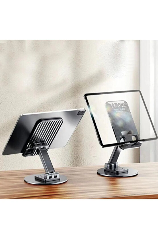 QASUL Yüksek Kaliteli Katlanabilir 360 Dönebilen Ayarlanabilir Telefon Tutucu Tablet Standı