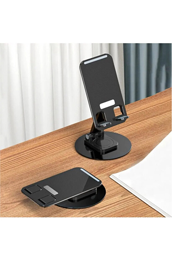 QASUL Yüksek Kaliteli Katlanabilir 360 Dönebilen Ayarlanabilir Telefon Tutucu Tablet Standı