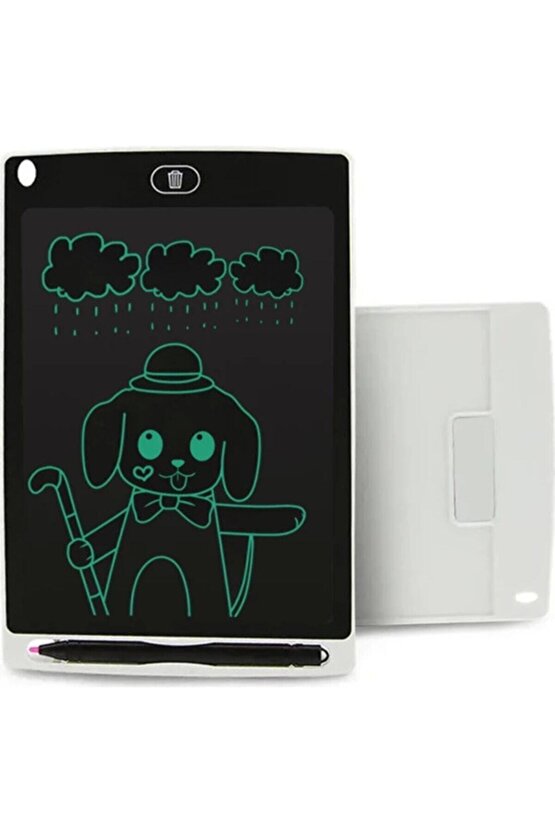 Grafik Digital Çocuk Yazı Çizim Tableti Lcd 8.5 Inc Ekranlı + Bilgisayar Kalemli