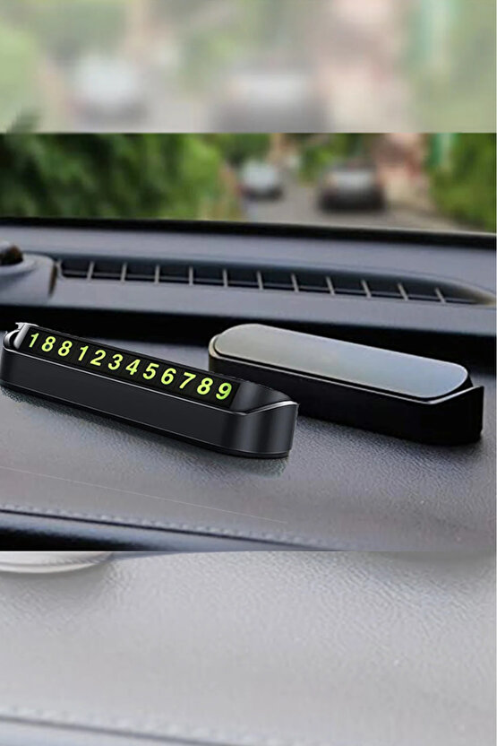 QASUL Oto Parkmatik Numaratik Tüm Arabalara Uygun Cam Önü Telefon Numarası