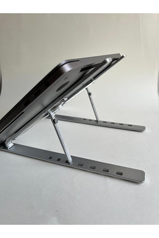 ALÜMİNYUM ALAŞIM DESTEKLİ KATLANABİLİR LAPTOP DİZÜSTÜ BİLGİSAYAR STAND TUTUCU