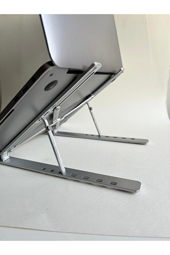ALÜMİNYUM ALAŞIM DESTEKLİ KATLANABİLİR LAPTOP DİZÜSTÜ BİLGİSAYAR STAND TUTUCU