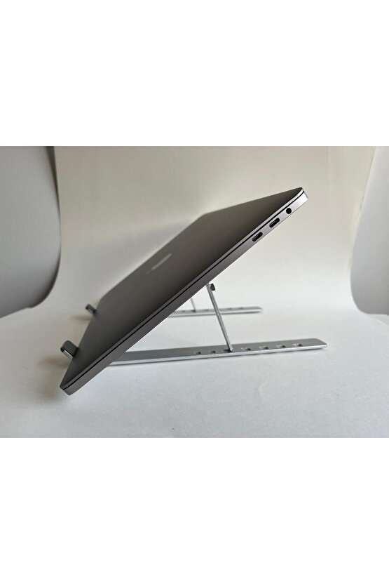 ALÜMİNYUM ALAŞIM DESTEKLİ KATLANABİLİR LAPTOP DİZÜSTÜ BİLGİSAYAR STAND TUTUCU