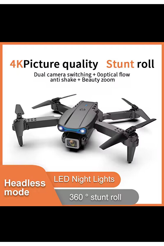 Engel Sensörlü Fpv Android Ios Uyumlu Katlanabilir Taşıma Çantalı Kameralı Drone (2 Bataryalı Set)