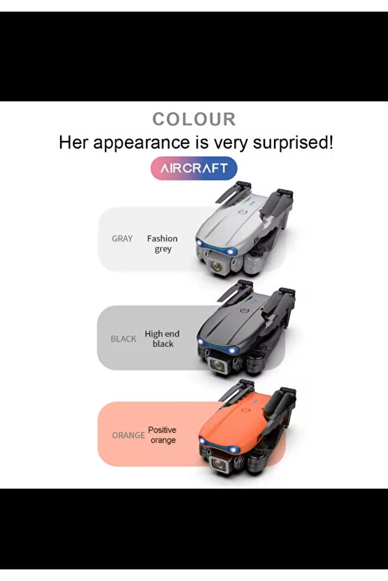 Engel Sensörlü Fpv Android Ios Uyumlu Katlanabilir Taşıma Çantalı Kameralı Drone (2 Bataryalı Set)