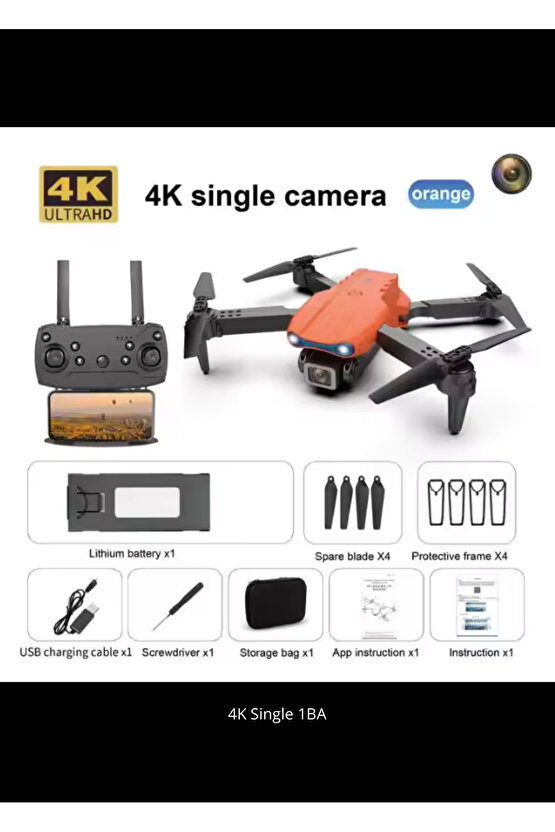 Engel Sensörlü Fpv Android Ios Uyumlu Katlanabilir Taşıma Çantalı Kameralı Drone (2 Bataryalı Set)