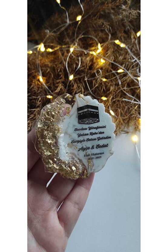 BİRGÜLCE Hac Kabe Umre Hediyelik 10 Adet Epoksi Magnet Özel Tasarım