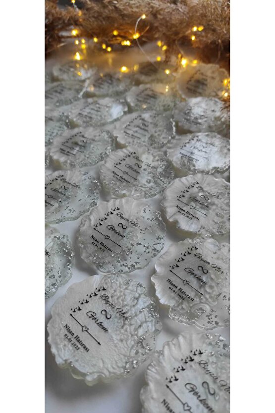 BİRGÜLCE Epoksi Manget 10 Adet Söz Nişan Kına Nikah Mevlüt Hatıra Hediyelik