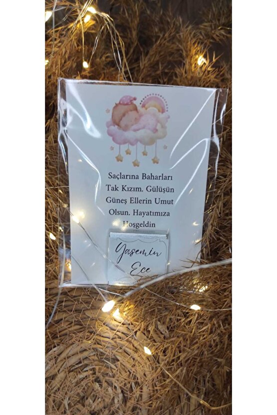 BİRGÜLCE 16 Adet Madlen Çikolatalı Doğum Günü Hediyelik Kartları- Kişiye Özel Baskı