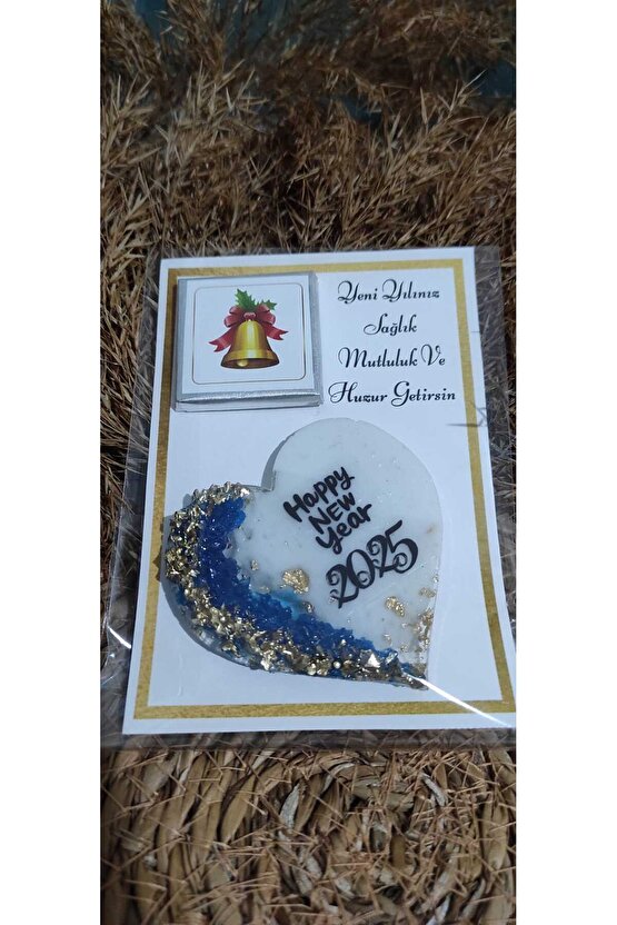 Yeniyıl Hediyelikleri 4 Adet Madlen Çikolata Ve Magnet Yılbaşı Hediyesi