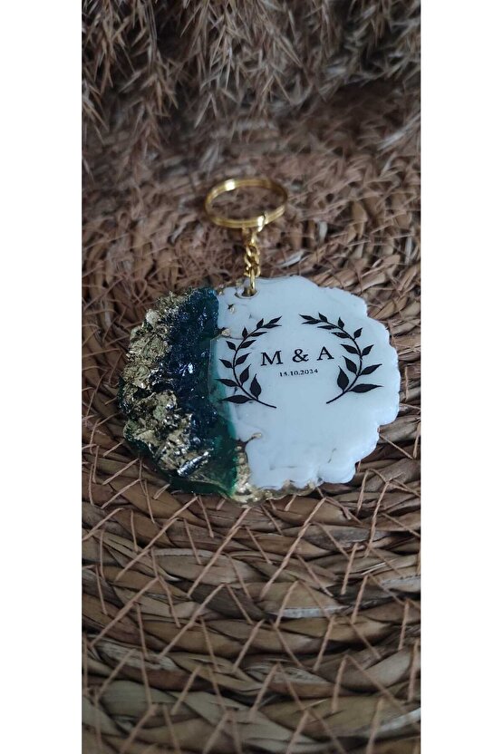 Epoksi Anahtarlık 10 Adet Söz Nişan Kına Nikah Mevlüt Doğum Günü Mezuniyet Özel Gün Hatıra Hediyelik