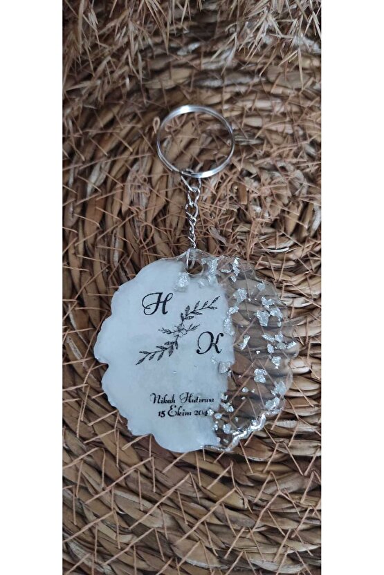 Epoksi Anahtarlık 15 Adet Söz Nişan Kına Nikah Mevlüt Doğum Günü Mezuniyet Özel Gün Hatıra Hediyelik