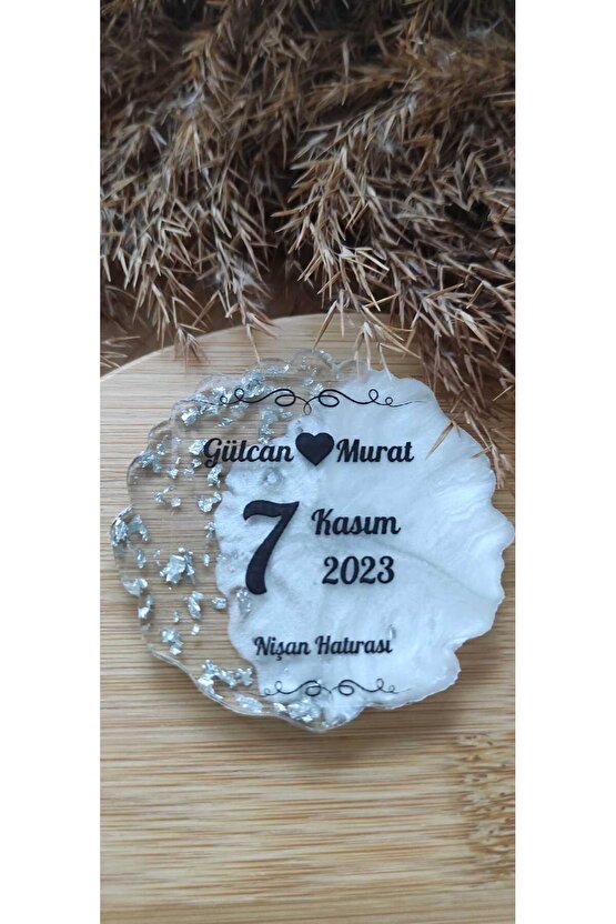 En Hayal Atölyem Epoksi Hediyelik Magnet 20li Özel Tasarım Söz-nişan-nikah-kına-mevlüt-mezuniyet