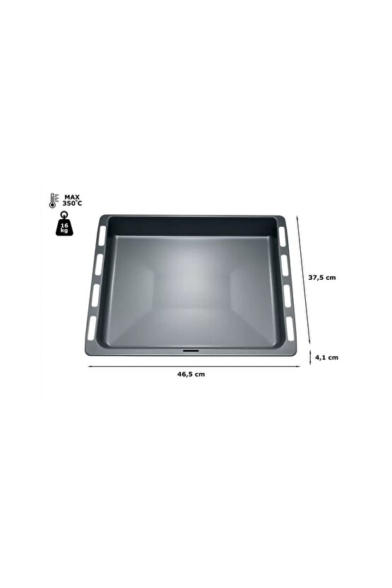 Siemens Profilo Ankastre Orjinal Fırın Tepsisi Derin. Cihazınızla Uyumlulugu Sorgulatınız. 00742586