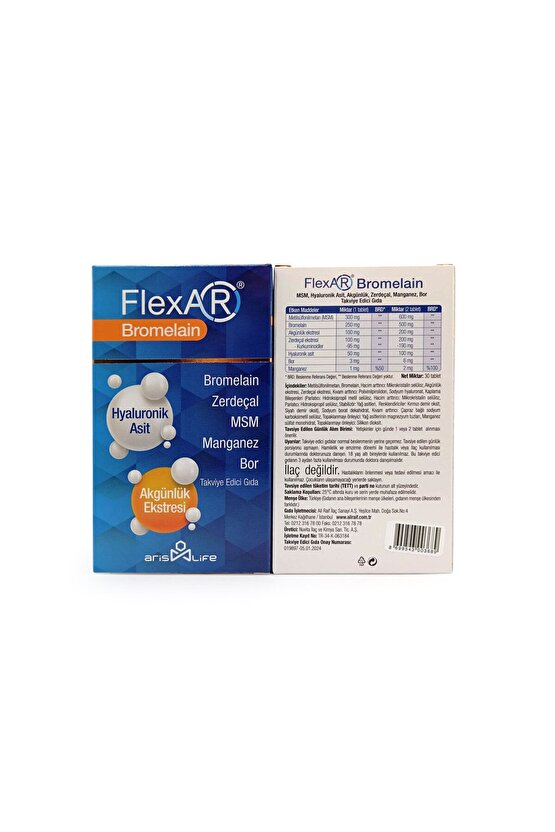 FlexAR Bromelain 30 Tablet 3lü Paket