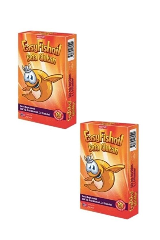 Easyfishoil Beta Glukan Karışık Meyve Aromalı 30 Jel Tablet X 2 Adet