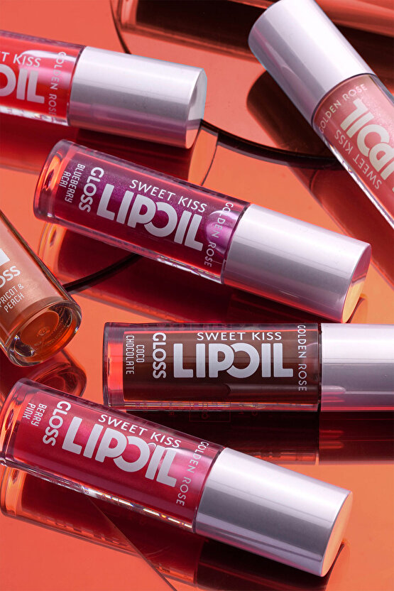 Sweet Kiss Lip Oil Gloss No:08 Dudak Parlatıcı Yağ Kiraz, Gül & Jojoba Yağlı 4,7 ml