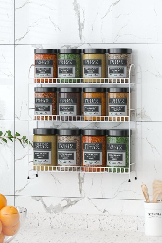 Üçlü Mutfak Rafı Baharatlık