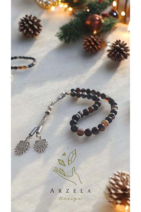 Doğal Taş Tıpet Akiği Erkektespıh Gumus Kaplama