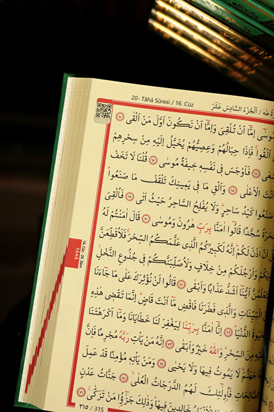 Kuran | Yeşil Ciltli Yaldızlı Hediyelik Kuranı Kerim | Orta Boy Lüks Kuranı Kerim