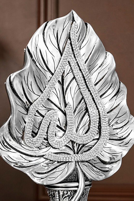 İKİLİ BİBLO SETİ HEDİYE LÜKS OBJE DEKORATİF YAPRAK ALLAH MUHAMMED SÜS