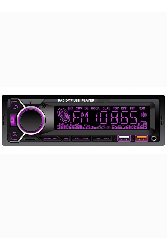 Bsv 4800 Rgb 7 Renk Değiştiren Çift Usb Bluetoothlu Aux Sd Kart Amfi Çıkışlı Kumandalı Tyb