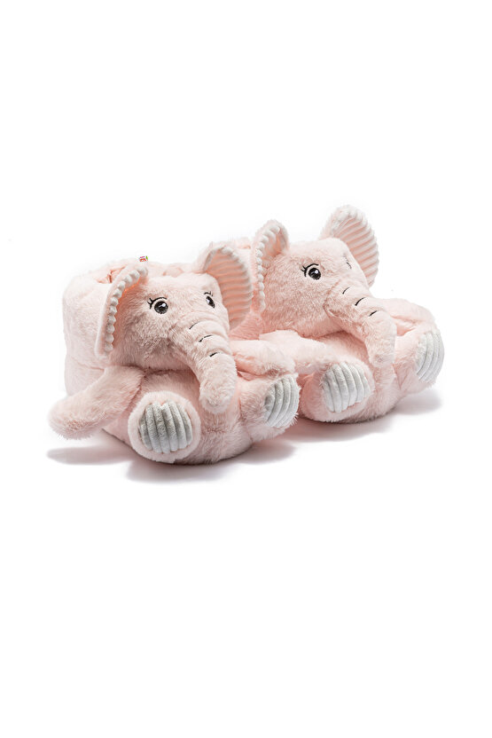 Elfi Kadın Hayvanlı Panduf Pembe 3641