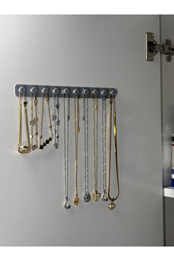 Takı Kanca Rayı Organizer Askılık 10 Bölmeli Askılık