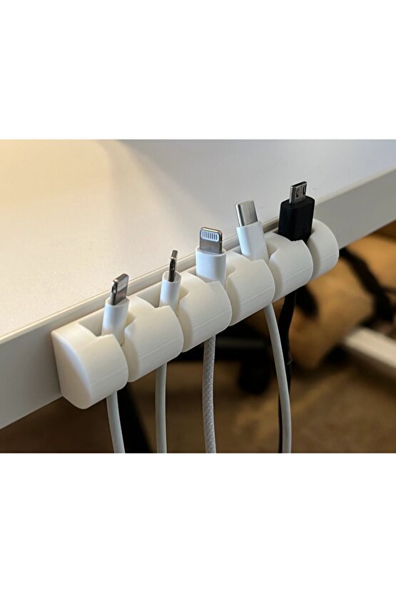 Kablo Düzenleyici Kablo Tutucu Kablo Sabitleyici Plastik 5 Kablo Koyulabilir