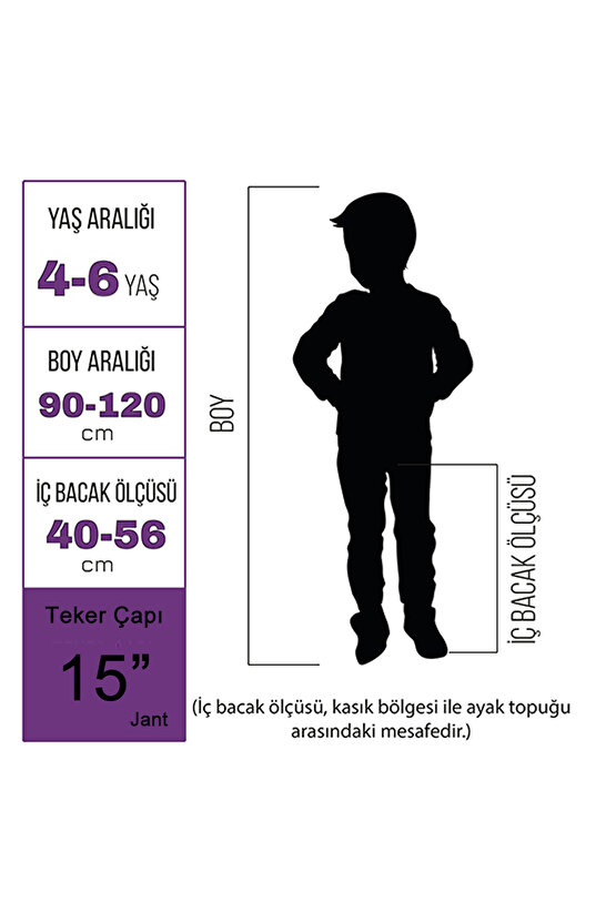 Kız ve Erkek için 3-6 yaş arası çocuk bisikleti 15 jant bisiklet