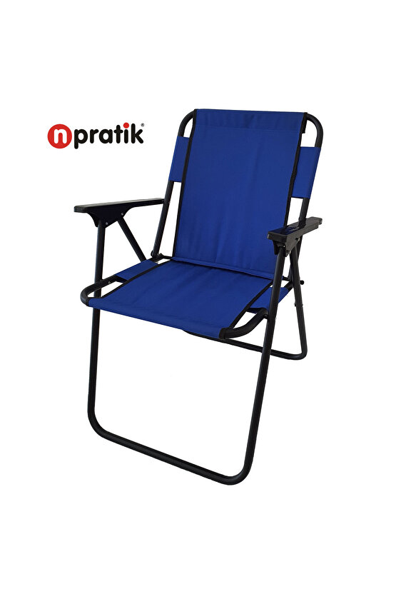 Katlanır Kamp Piknik Plaj Sandalyesi Mavi