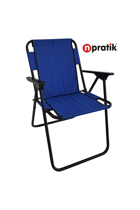 Katlanır Kamp Piknik Plaj Sandalyesi Mavi