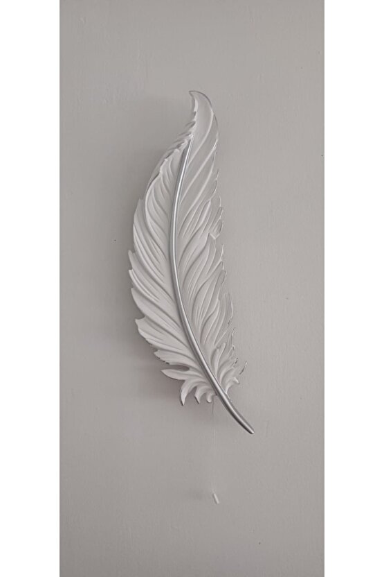Tüy Aplik Led’li Pilli, Dekoratif Amaçlı Duvar Aydınlatma Süsü , 60 cm x 18 cm
