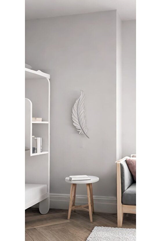 Tüy Aplik Led’li Pilli, Dekoratif Amaçlı Duvar Aydınlatma Süsü , 60 cm x 18 cm