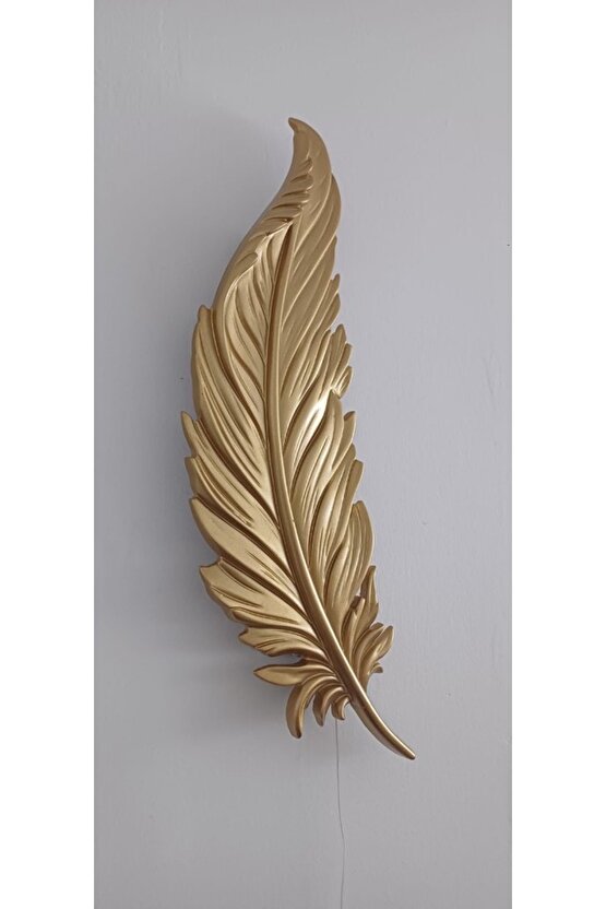 Tüy Aplik Led’li Pilli, Dekoratif Amaçlı Aydınlatma Süsü , 60 cm x 18 cm