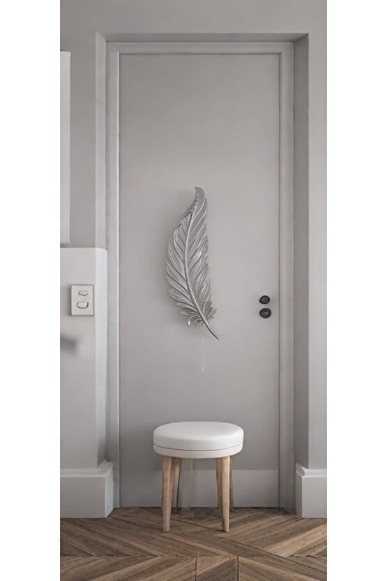 Tüy Aplik Led’li Pilli, Dekoratif Amaçlı Aydınlatma Süsü , 60 cm x 18 cm